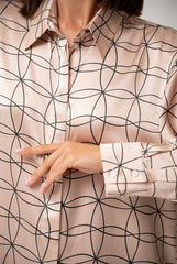 Pink Neo Geo Silk Shirt