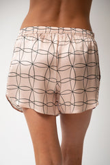 Pink Neo Geo Silk Shorts