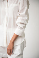 White Linen Voile Shirt