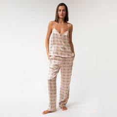 Pink Neo Geo Silk Camisole