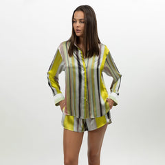 Art Stripes Silk Shorts