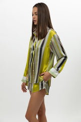 Art Stripes Silk Shorts