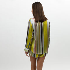 Art Stripes Silk Shirt