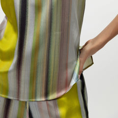 Art Stripes Silk Camisole