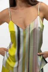 Art Stripes Silk Camisole