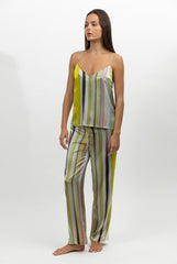 Art Stripes Silk Camisole