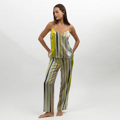 Art Stripes Silk Pants