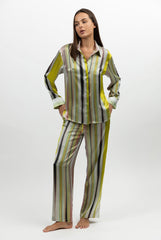 Art Stripes Silk Pants