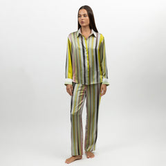 Art Stripes Silk Pants