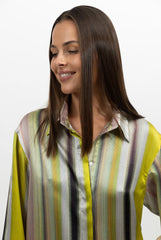 Art Stripes Silk Shirt