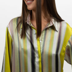 Art Stripes Silk Shirt