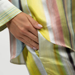 Art Stripes Silk Pants