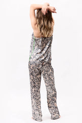 Silk Pants Animal Print