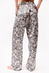 Silk Pants Animal Print