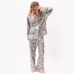 Silk Pants Animal Print