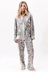 Silk Pyjamas Animal Print