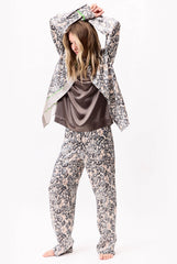 Silk Pants Animal Print