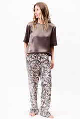 Silk Pants Animal Print