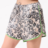 Silk Shorts Animal Print