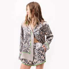 Silk Shorts Animal Print