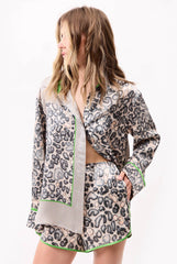 Silk Shorts Animal Print