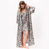 Silk Slip Dress Animal Print