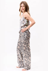 Silk Pants Animal Print