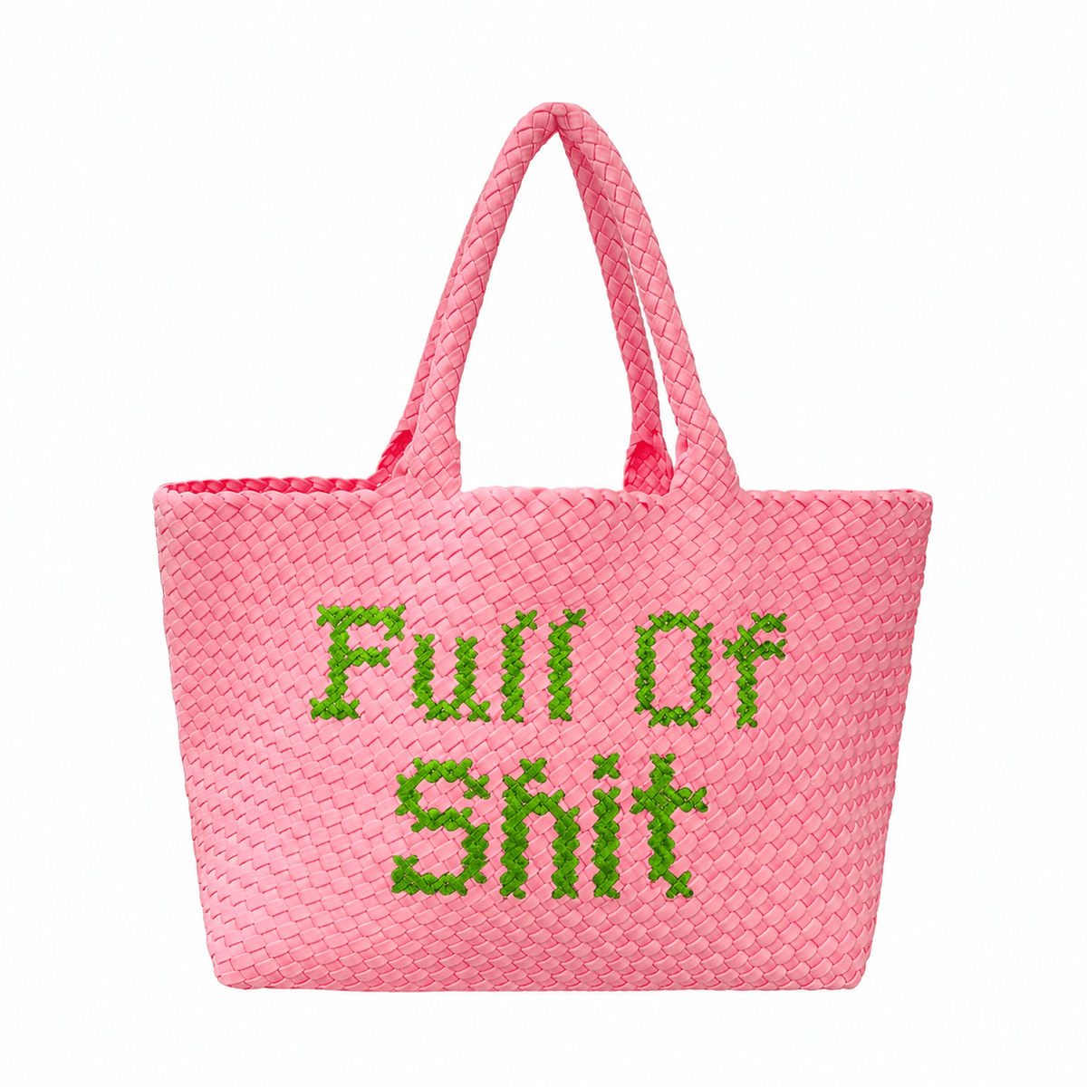 Pink & Geen Full of Shit Handbag