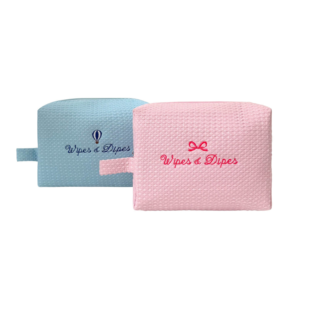Pink Wipes & Dipes Waffle Bag