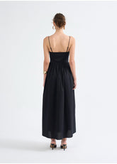 Raquel Lace-Up Maxi Dress