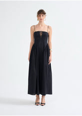 Raquel Lace-Up Maxi Dress