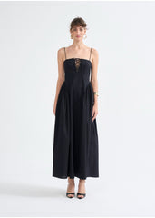 Raquel Lace-Up Maxi Dress