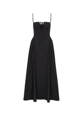 Raquel Lace-Up Maxi Dress