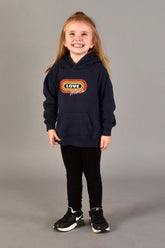 Retro Love More Mini Organic Hoodie