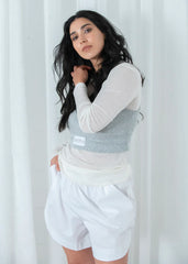 Sabine Short - White - Avenue Athletica