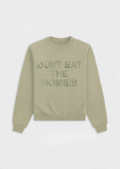 EMBROIDERED SLOGAN SWEATSHIRT