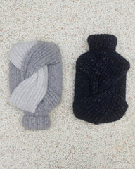 Šaknys: Silver Grey Hot Water Bottle Cover