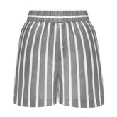 Silk Cotton Shorts Quiet Gray