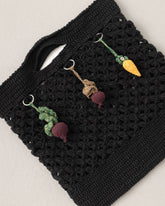 Sietas: Navy Blue Crochet Bag