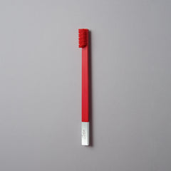 Carmine Red Silver Toothbrush