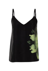 Silk Dreamscape Camisole Black Flower