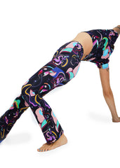SPACE BODITY FLARED PANTS - BAMBOO