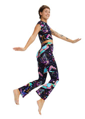 SPACE BODITY FLARED PANTS - BAMBOO