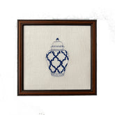 Ginger Jar #3 Embroidered Art Work