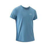 Super Elastic Blue Short Sleeve T-Shirts for Men