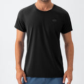 Super Elastic Black Short Sleeve T-Shirts for Men