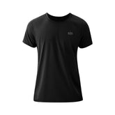 Super Elastic Black Short Sleeve T-Shirts for Men