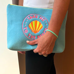 Take Me to the Beach Plush Travel Bags