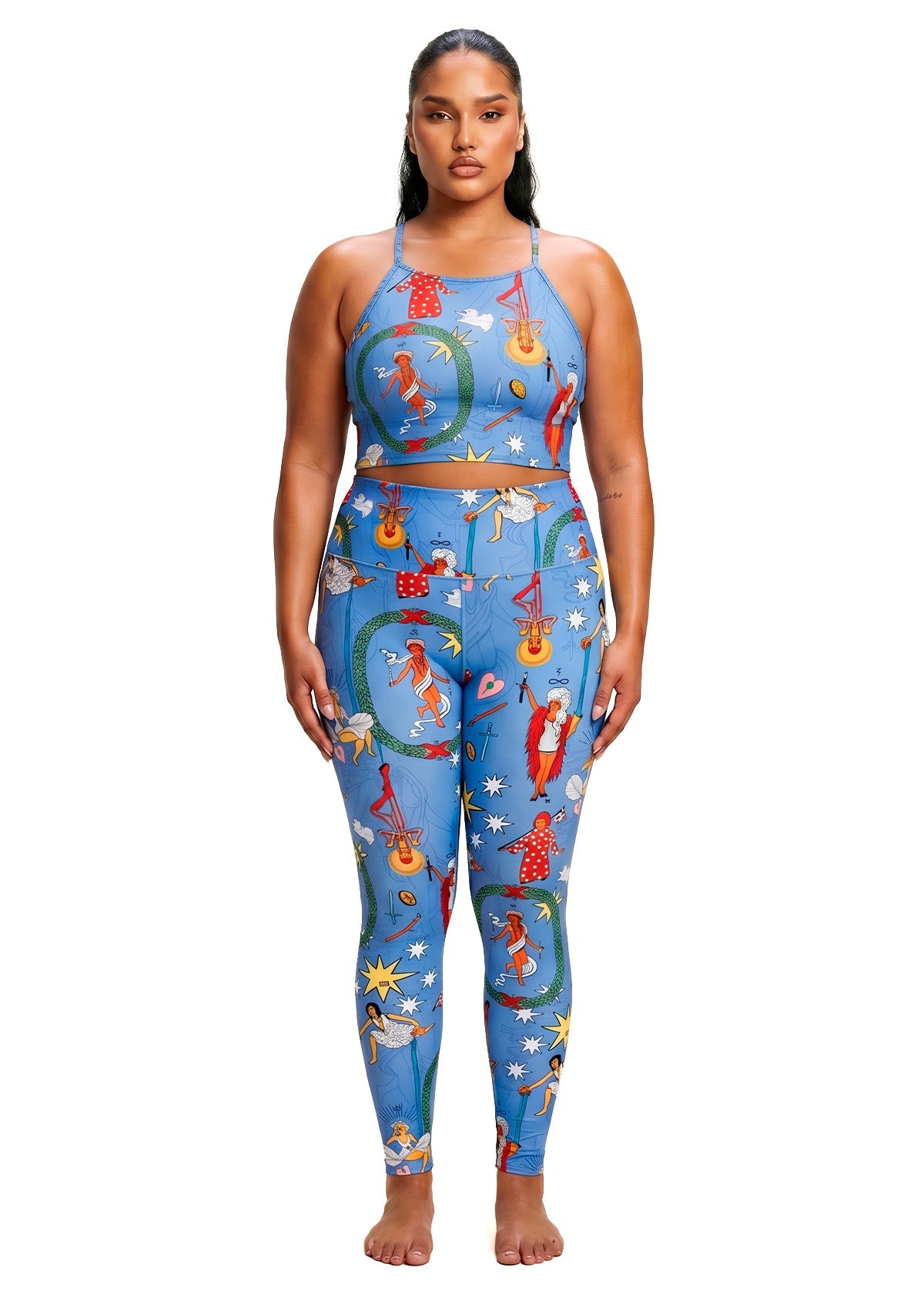 PIXIE'S TAROT LEGGINGS -BAMBOO