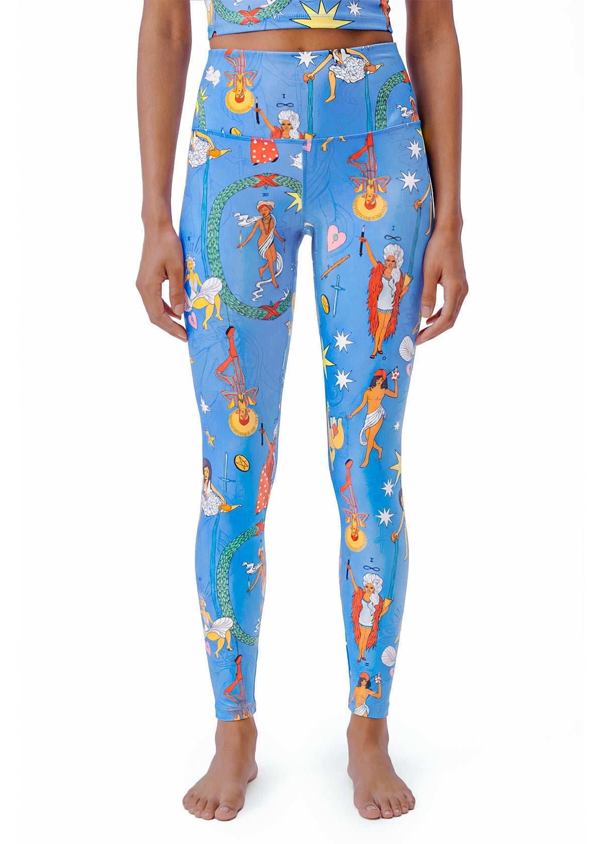 PIXIE'S TAROT LEGGINGS -BAMBOO